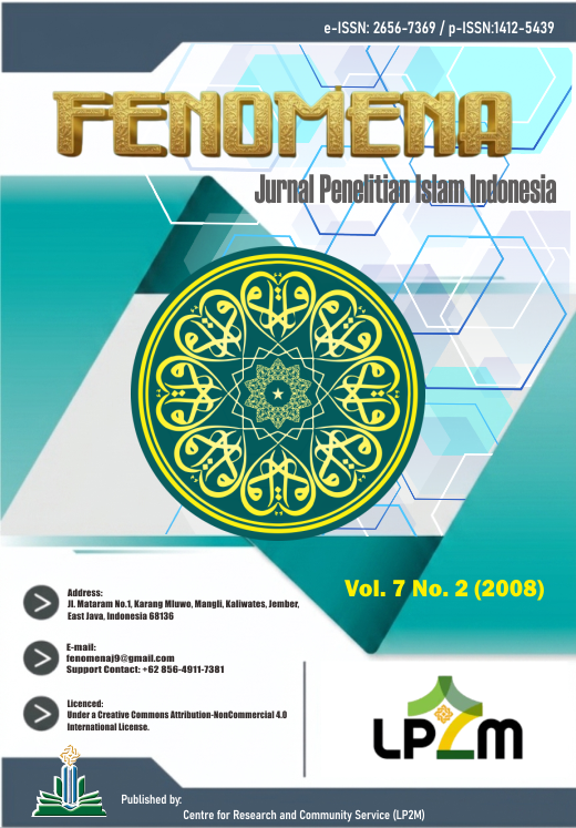 					View Vol. 7 No. 2 (2008): FENOMENA: Jurnal Penelitian Islam Indonesia
				