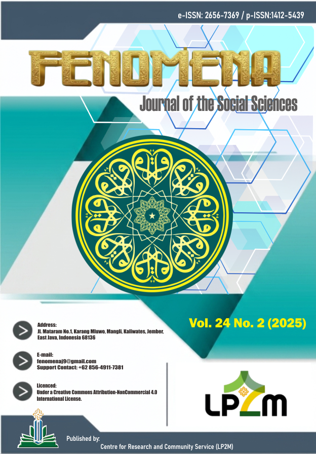 					View Vol. 24 No. 2 (2025): FENOMENA: Journal of the Social Sciences
				